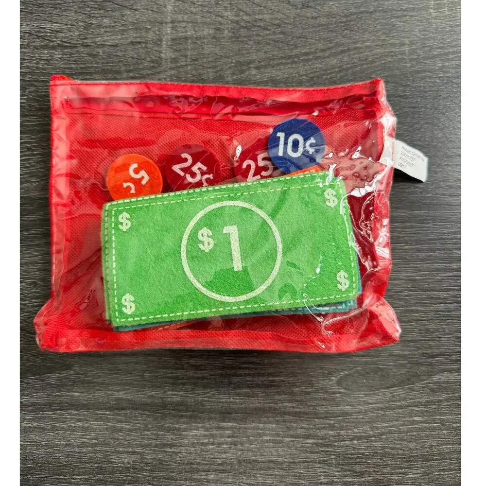 Horizon Group Pretend Play Felt Money And Coins Multicolor‎